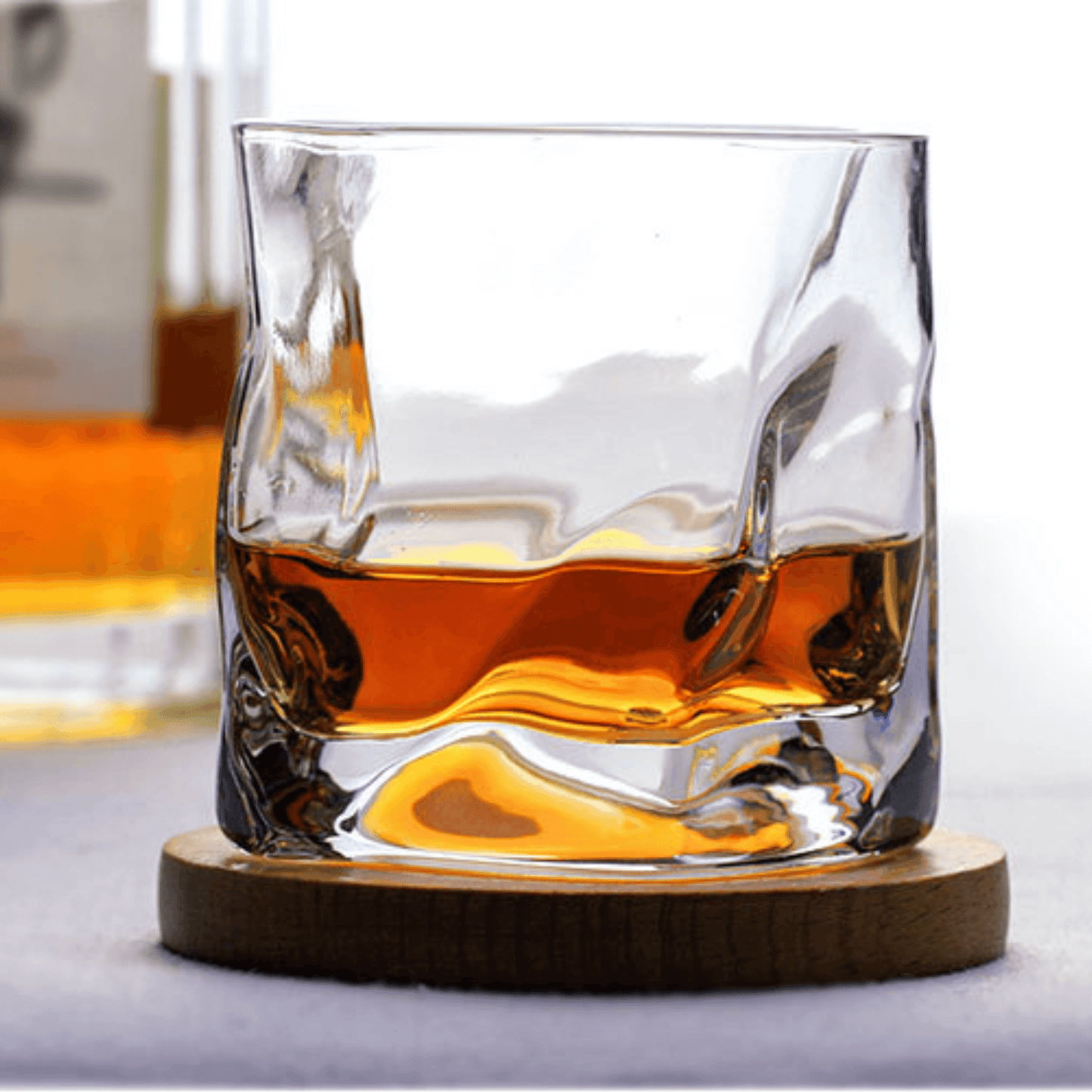 Astra Kiriko Crumple Whisky Glass Edo Craft Artisan