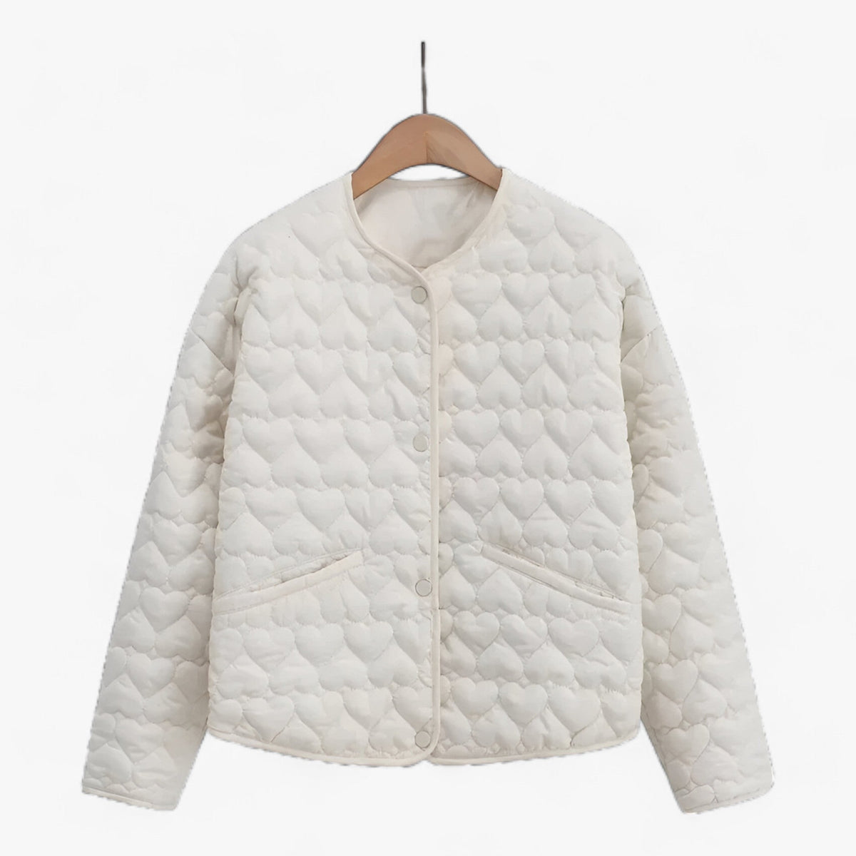 Autumn/Winter Heart-Quilted Jacket