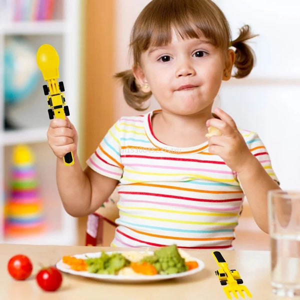 Bulldozer Children's Cutlery Set