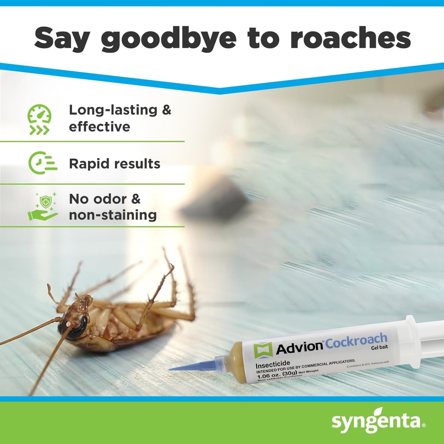 Charly | Advion Cockroach Gel Bait, Cockroach Eliminator, No Poison Pest Control, Pest Management