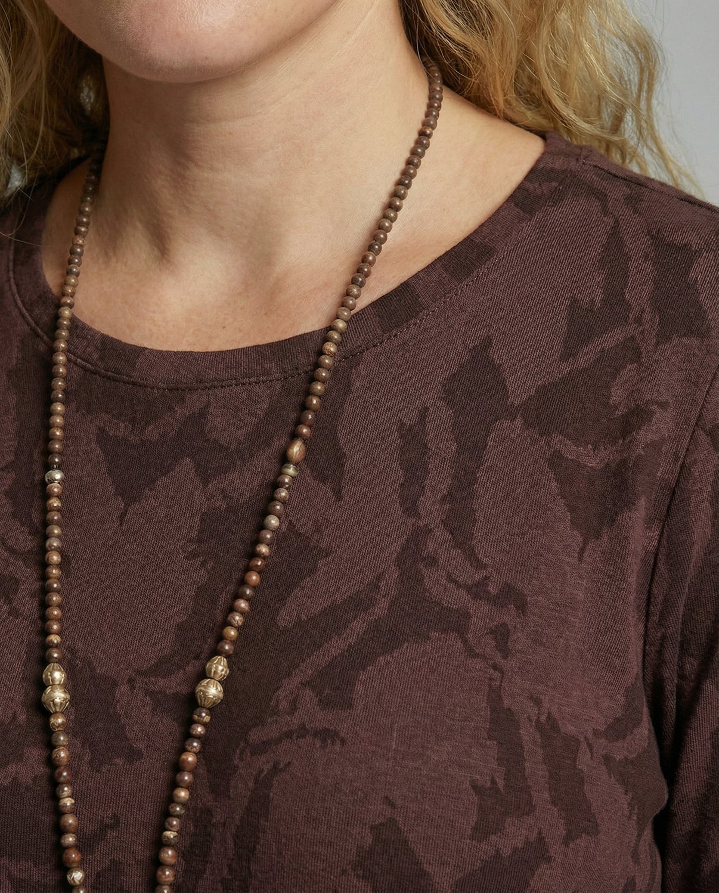Charly - Long-Sleeve Pocket Dress with Print