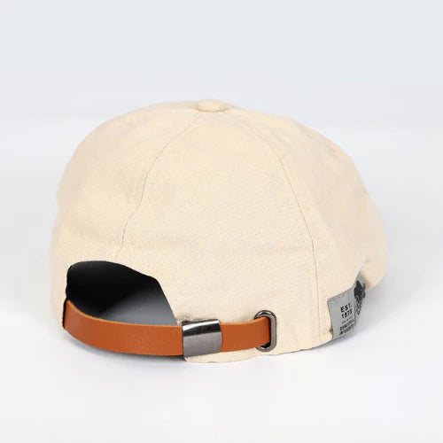 Charly | Men's Adjustable Flat Cap with Leather Strap