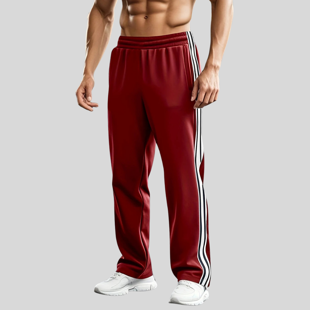 Charly | Men's Athletic Track Pants with Side Stripes