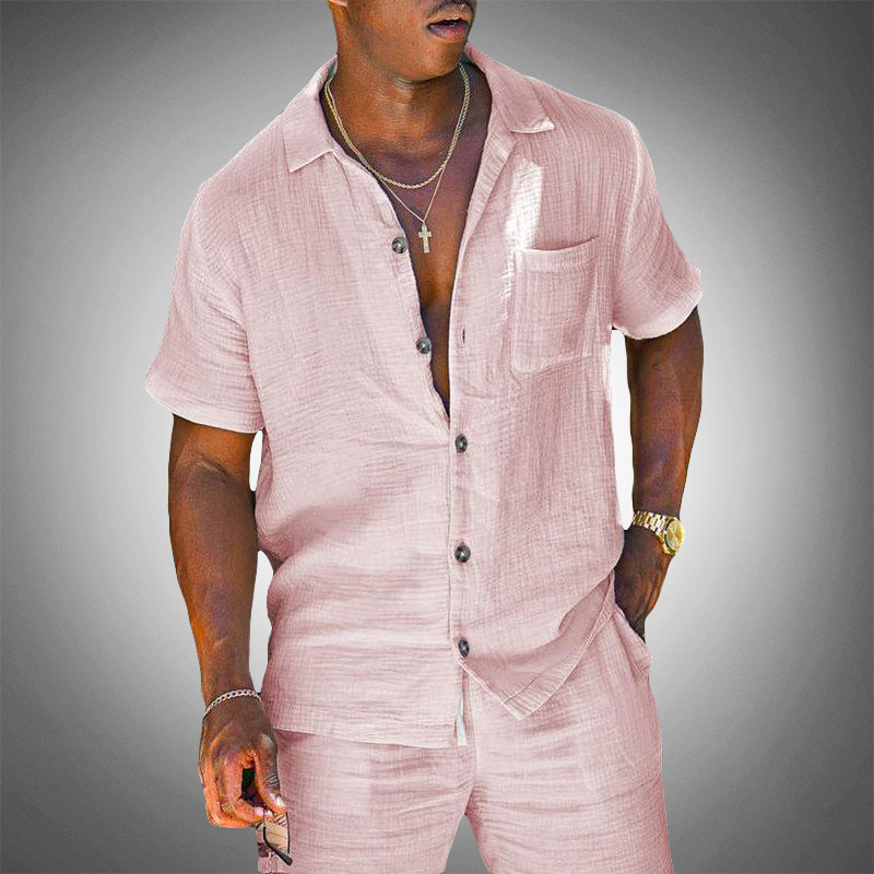 Charly | Men's Linen Shirt and Shorts Set