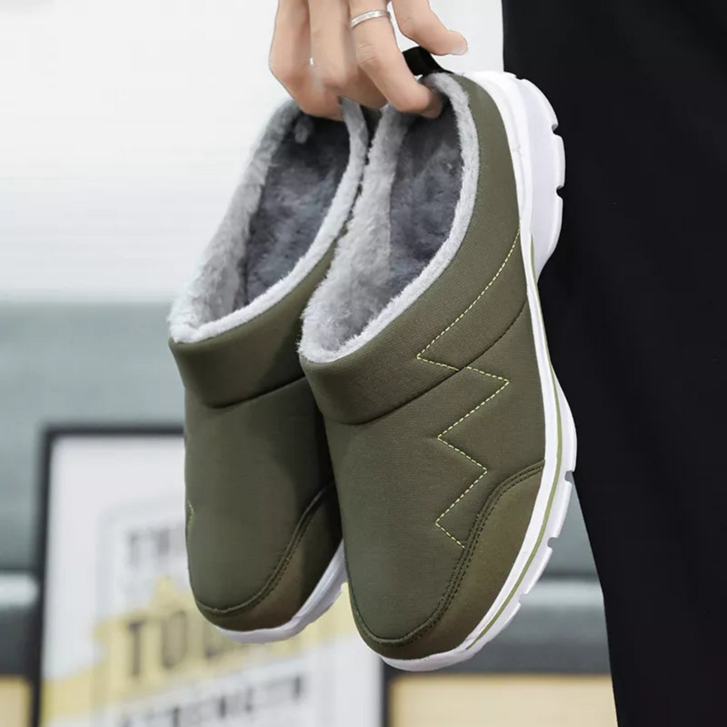 Charly | Men's Orthopedic Clogs with Fleece Lining