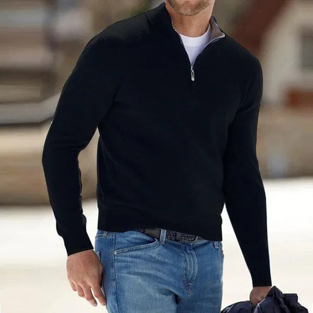 Charly | Men's Quarter-Zip Knit Sweater