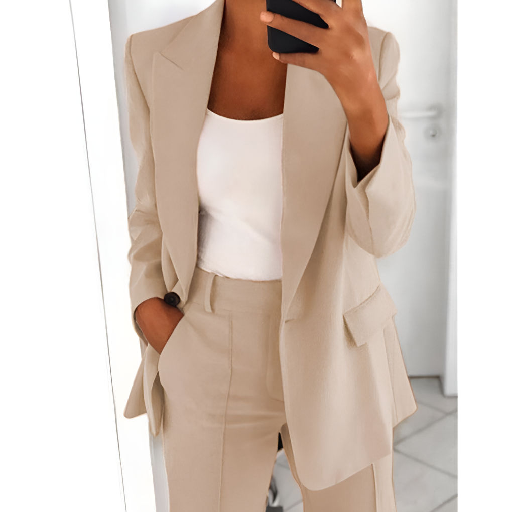 Charly | Women's Blazer & Wide Leg Pant Suit