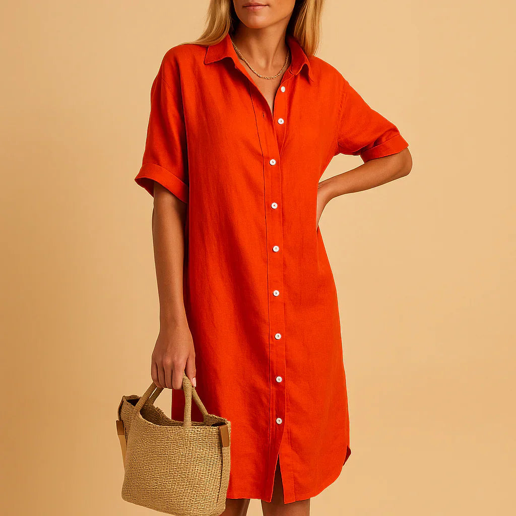 Charly | Women's Button-Down Shirt Dress