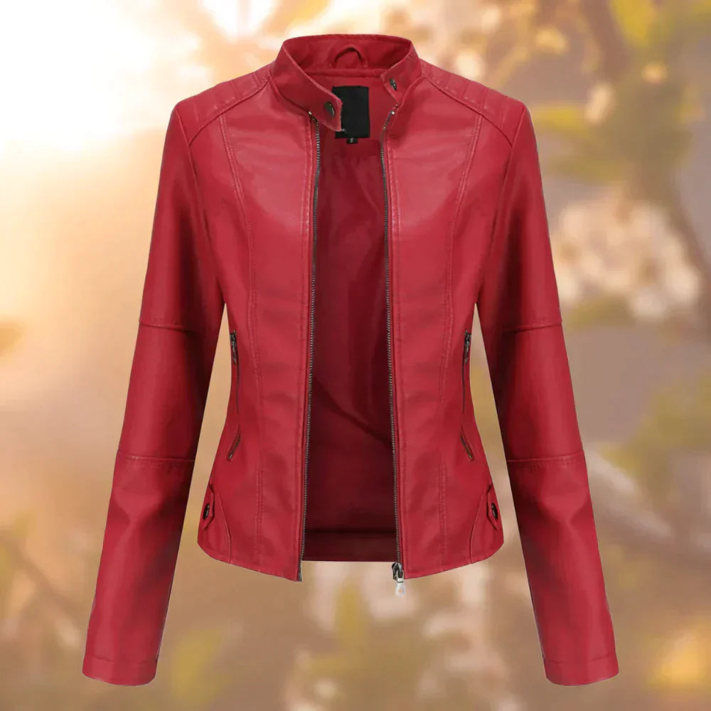 Charly | Women's Faux Leather Biker Jacket