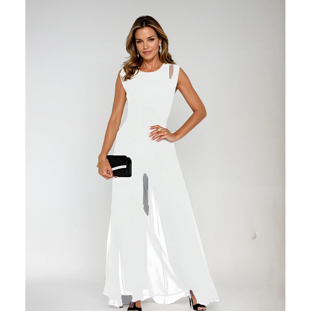 Charly | Women's Wide-Leg Jumpsuit with Cutout Shoulders