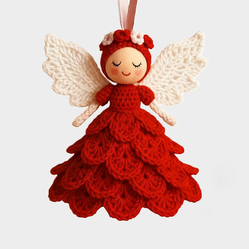 Festive Angel Ornament Crochet Kit — 20cm Finished Height