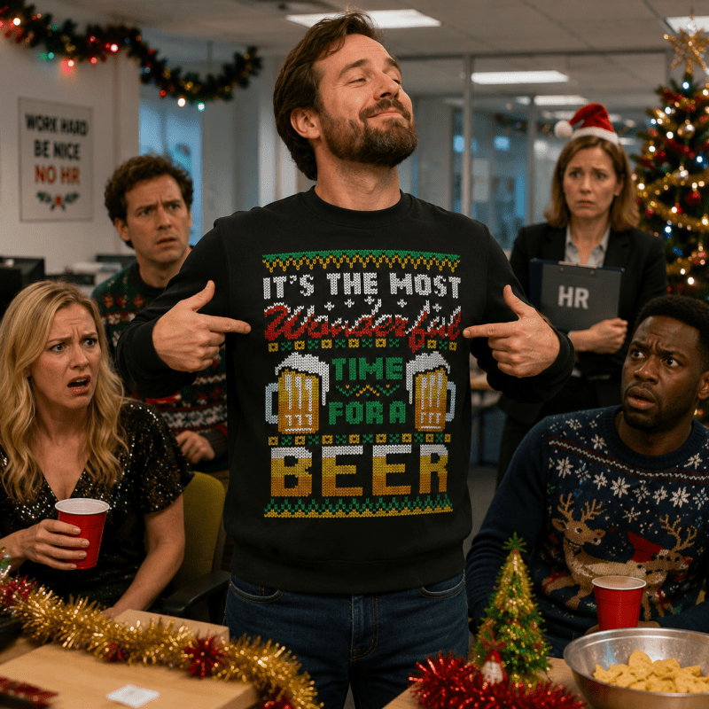Funny Christmas Beer Jumper