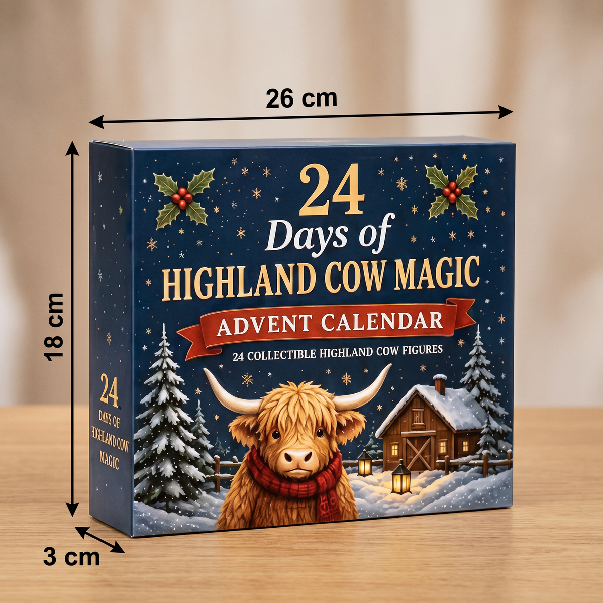 Highland Cow Advent Calendar 2026 – 24 Days of Mini Figures