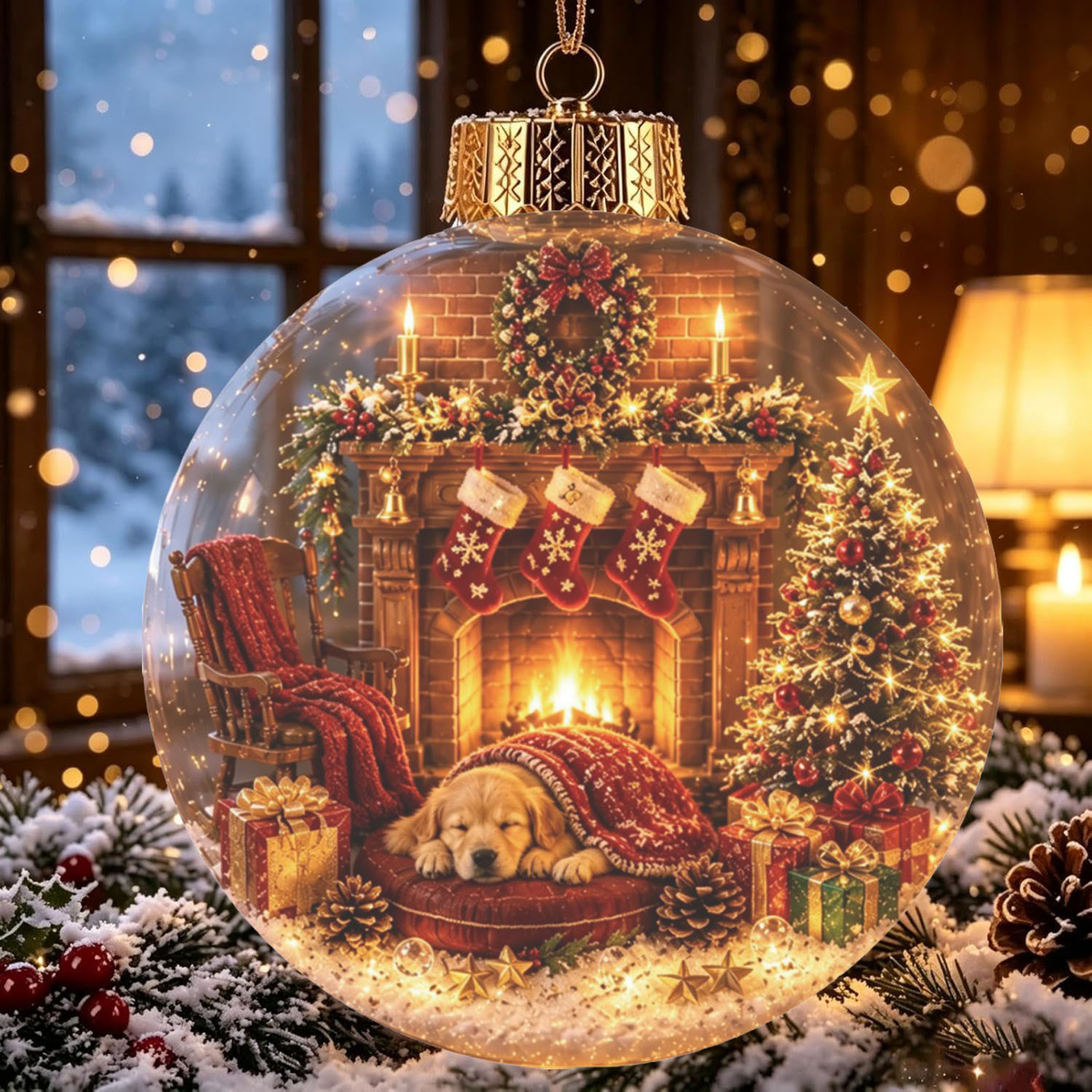 Light-Up Christmas Mini Winter Wonderland Home Decor Ornament
