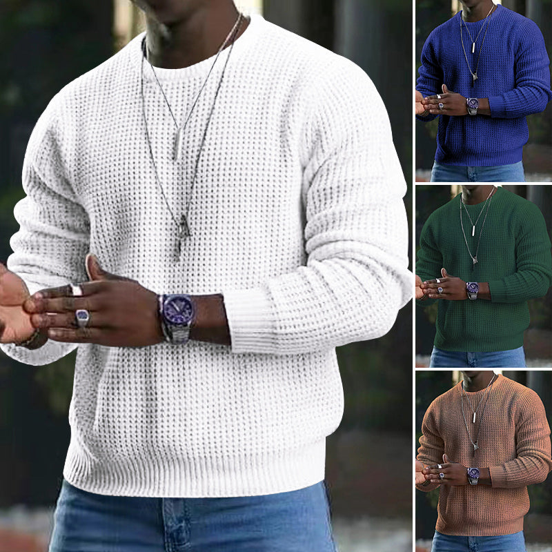 Men's Long-Sleeve Crew Neck Sweater
