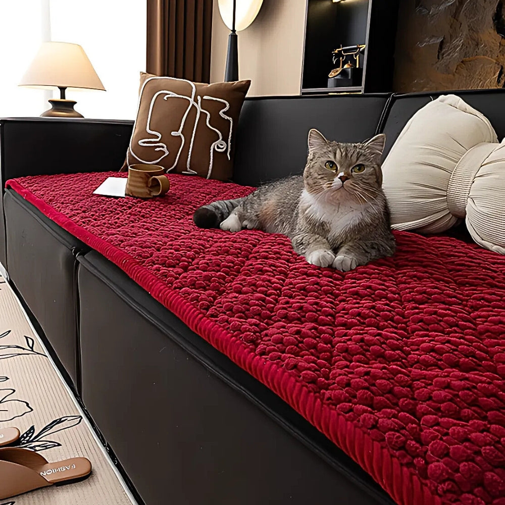 Pet-Proof Textured Quilted Sofa Protector Slipcover