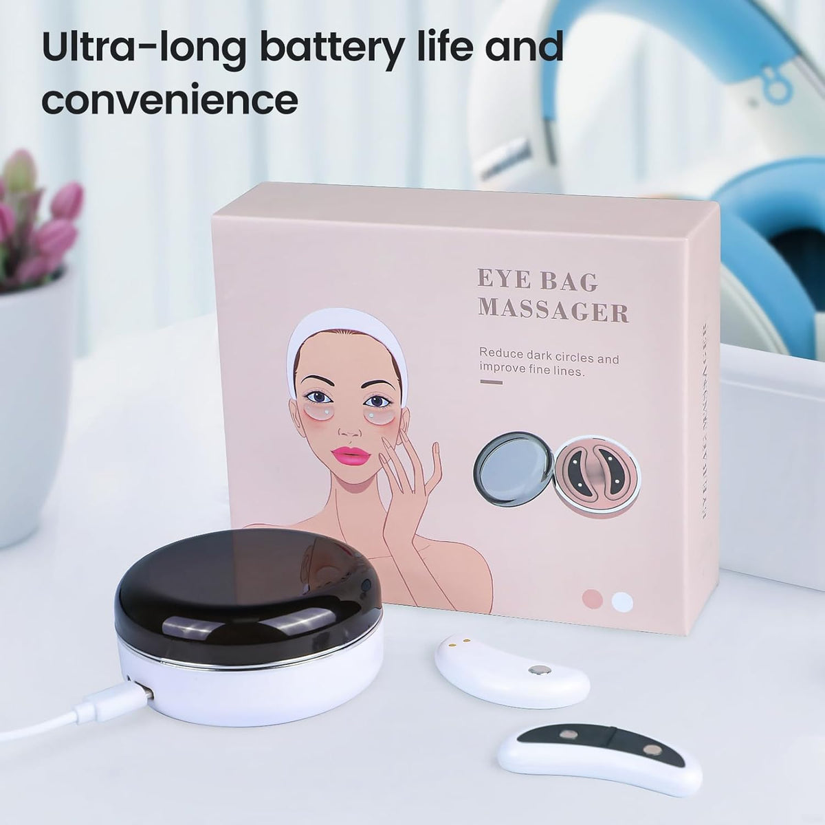 Red Light & Microcurrent Under-Eye Care for a Refreshed Look
