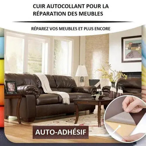 Self-Adhesive RénoCuir Patches - Leather Repair Kit