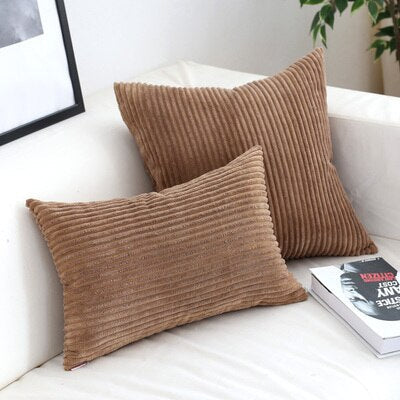 Super Soft Corduroy Cushion Cover with Timeless Warmth & Comfort