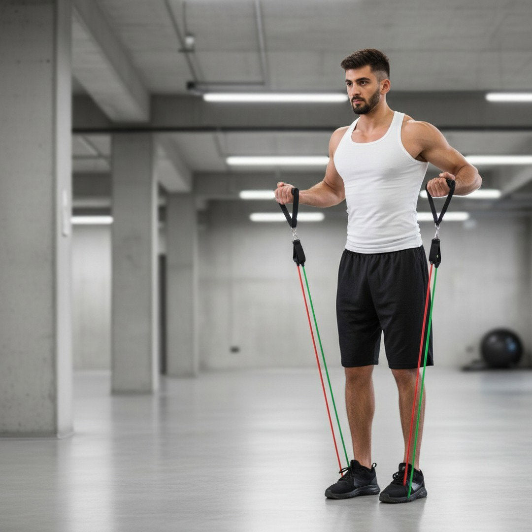 Three-Level Resistance Bands for Strength and Endurance Training