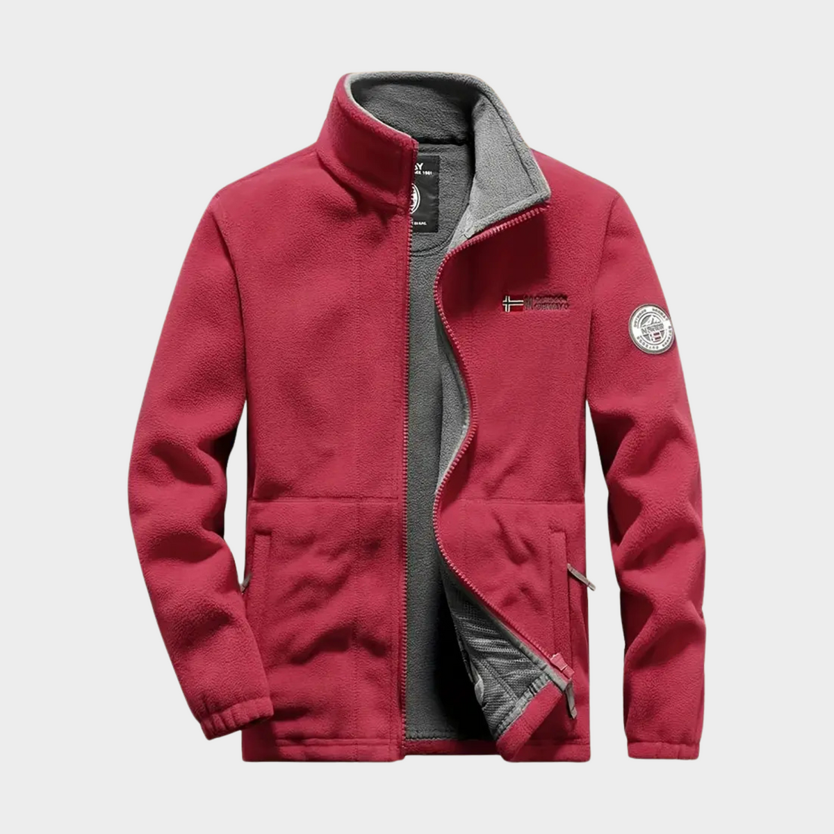 Warm Men's Zipped Fleece Jacket