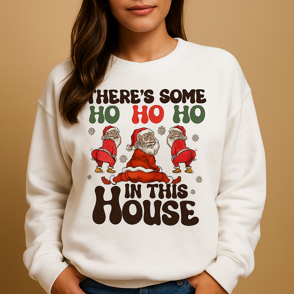 Women's Christmas Sweater with Festive Pattern