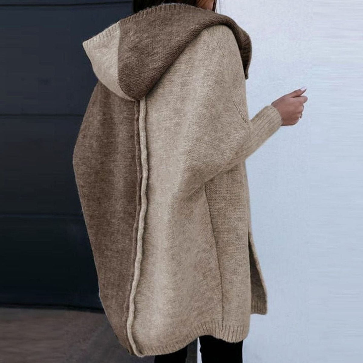 Women's Cozy Long-Sleeve Longline Open-Front Cardigan Sweater