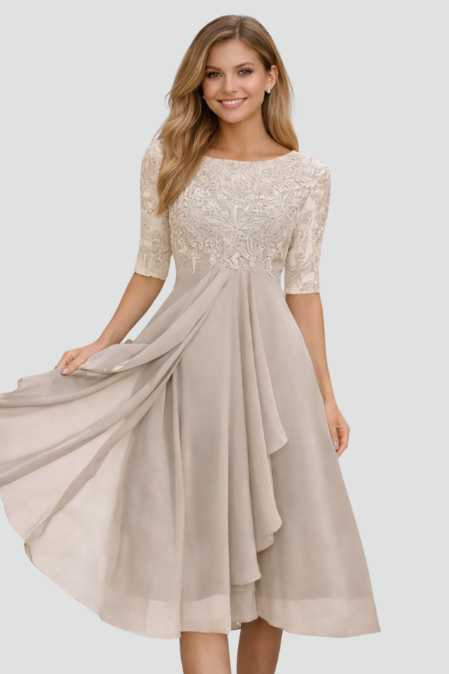 Women's Elegant Evening Midi Dress