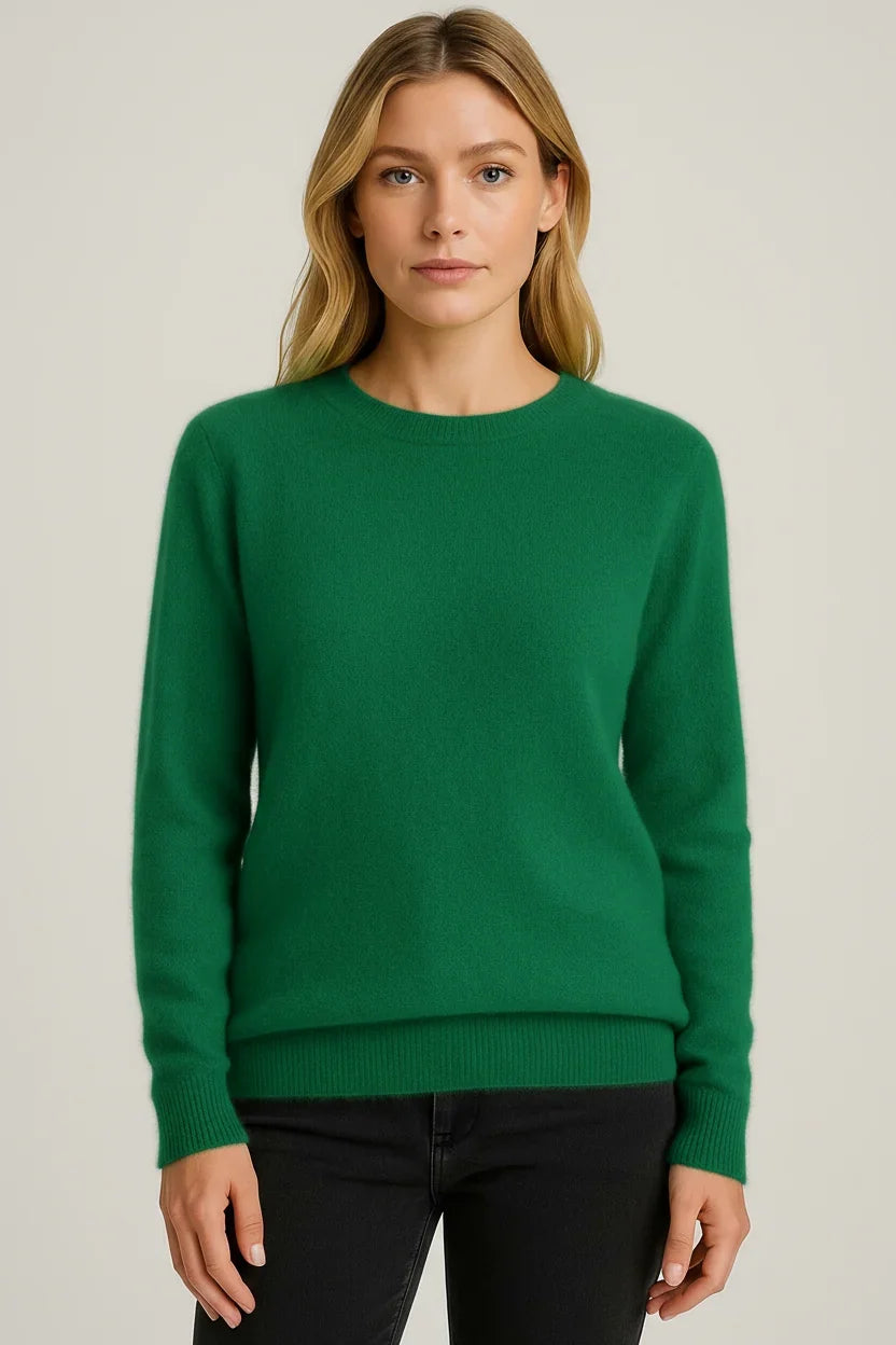 Women's Long-Sleeve Cashmere Crewneck Sweater