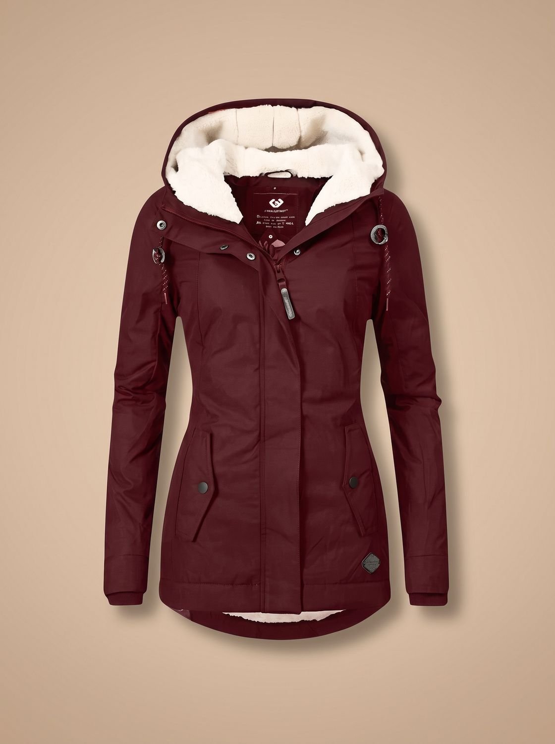 Women's Sherpa-Lined Waterproof Hooded Jacket