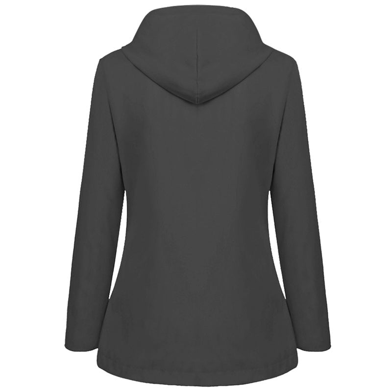 Women's Warm Waterproof Winter Jacket with Zipper