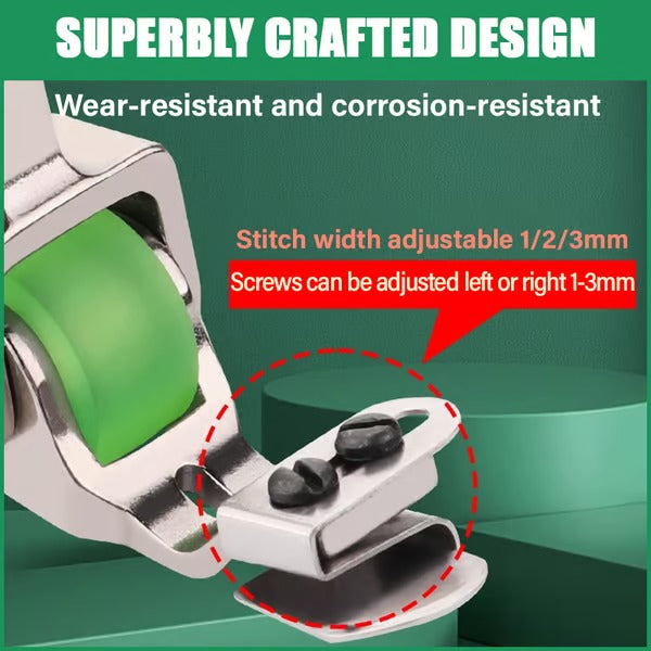 1+1 Free | Versatile Walking Foot for Sewing Machines – Adjustable for Perfect Hems | Green & Yellow