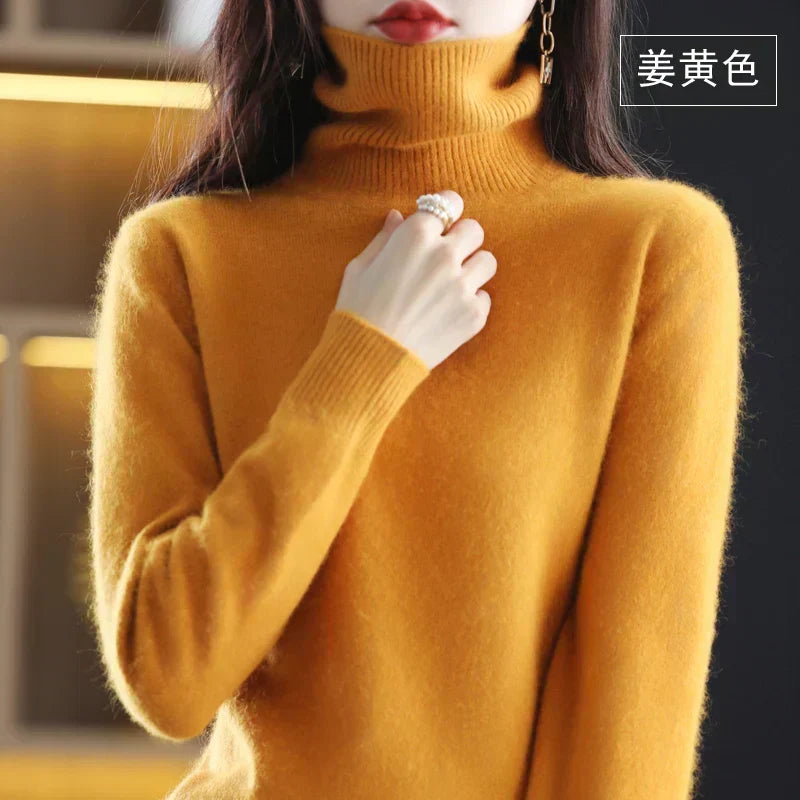 100% Cashmere Turtleneck Sweater
