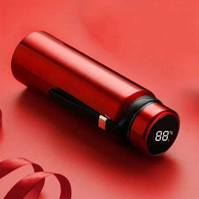 1000Ml Insulated Stainless Steel Bottle with Digital Temperature Display — Double-Wall Vacuum Insulation