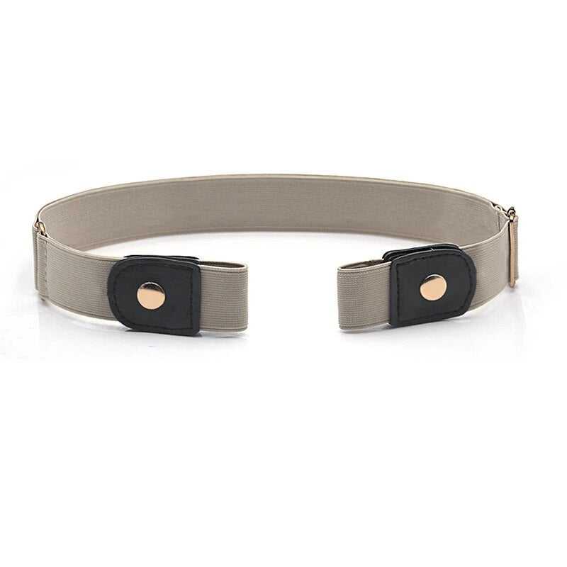 2-Pack Buckleless Elastic Waist Belts | Flat & No Pressure