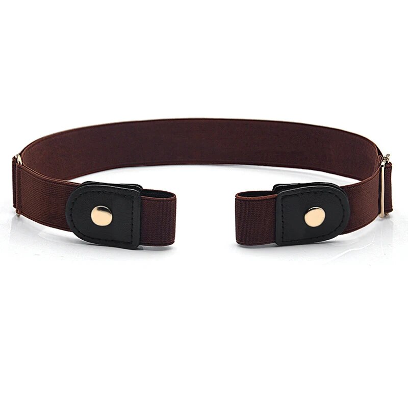 2-Pack Buckleless Elastic Waist Belts | Flat & No Pressure