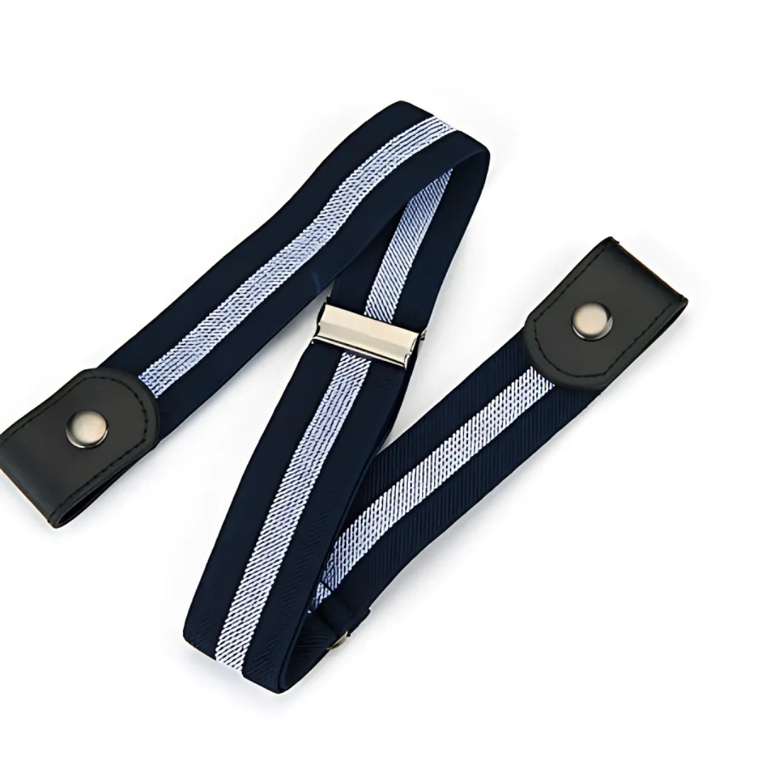 2-Pack Buckleless Elastic Waist Belts | Flat & No Pressure