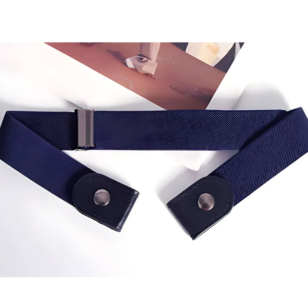 2-Pack Buckleless Elastic Waist Belts | Flat & No Pressure