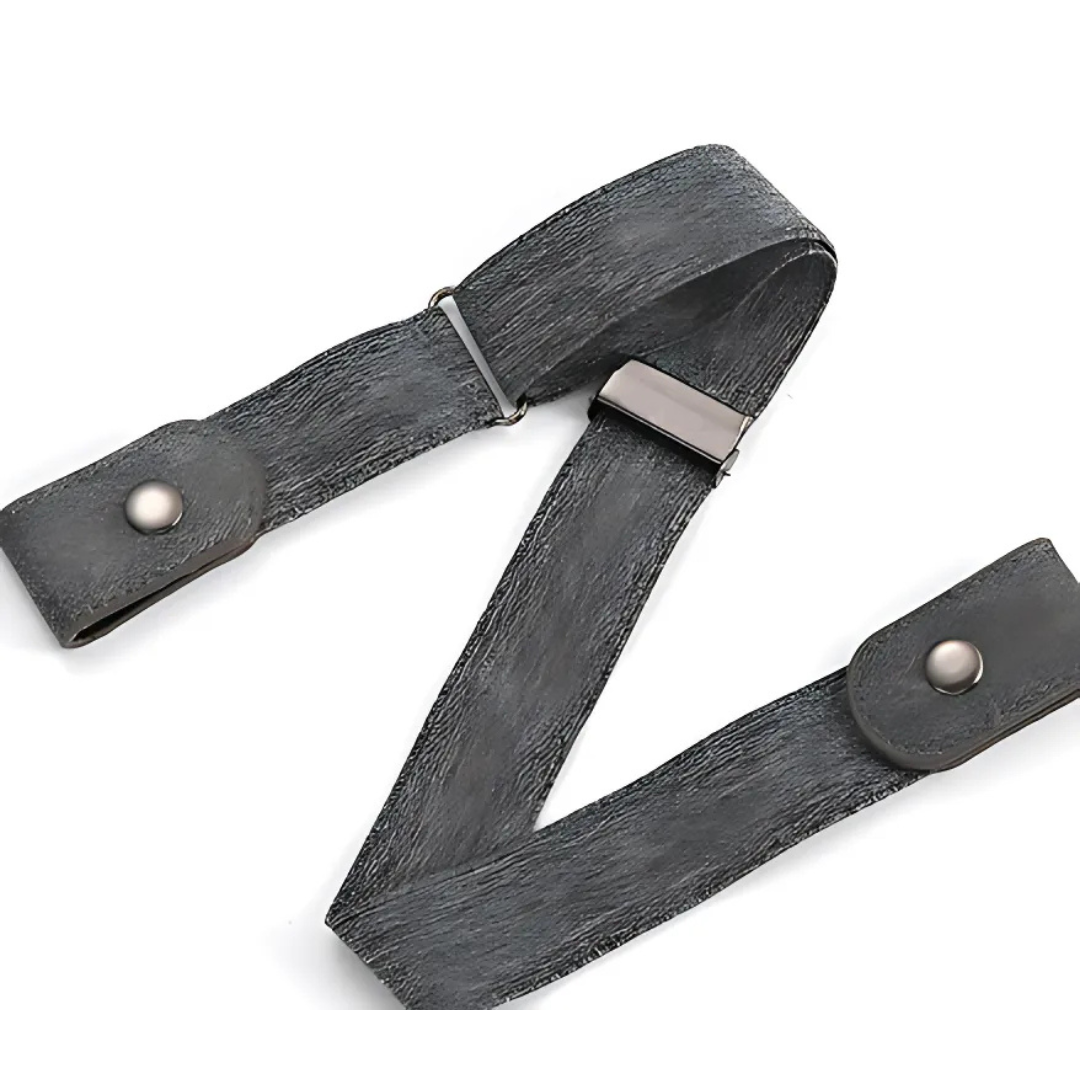 2-Pack Buckleless Elastic Waist Belts | Flat & No Pressure