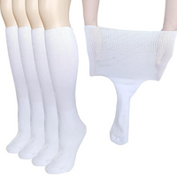 2 Pairs Extra Wide Diabetic & Lymphedema Socks - Comfort Fit