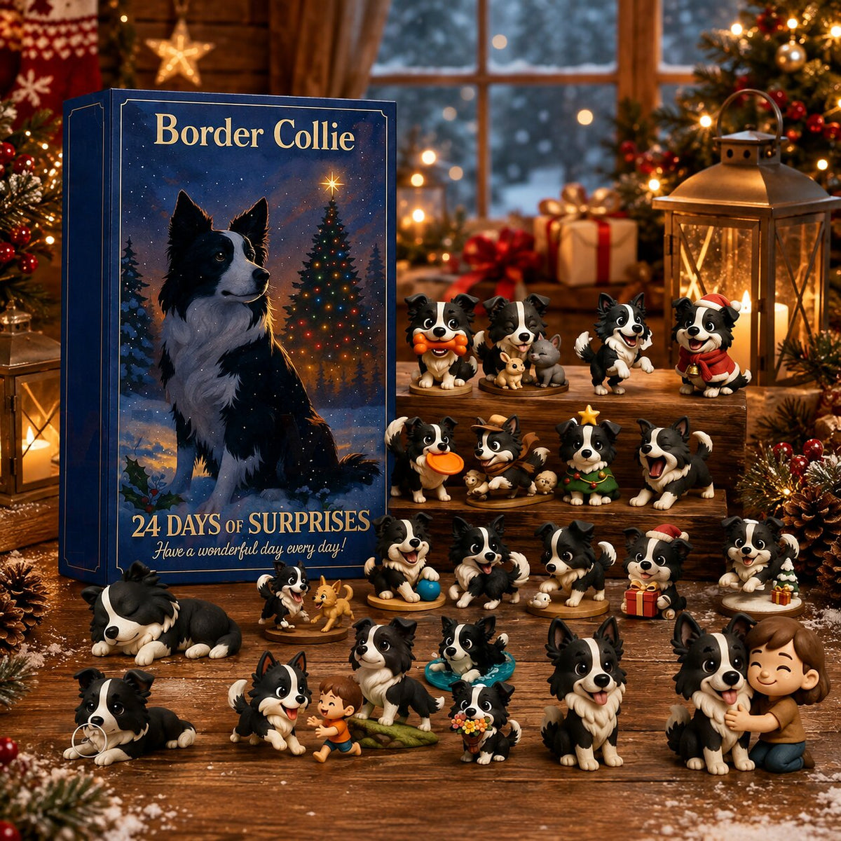 2026 Border Collie Advent Calendar - 24-Day Christmas Countdown for Dog Lovers