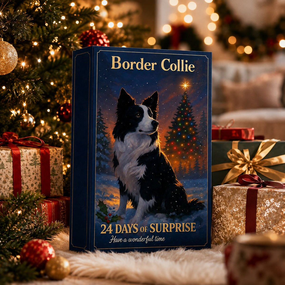 2026 Border Collie Advent Calendar - 24-Day Christmas Countdown for Dog Lovers