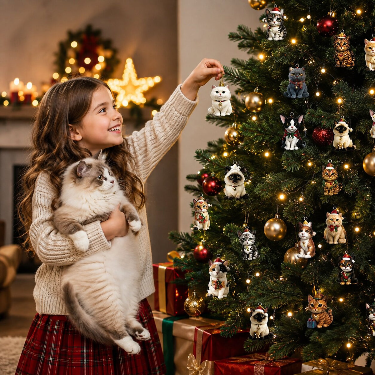 2026 Cat Advent Calendar - 24 Festive Cat Designs, Christmas Countdown