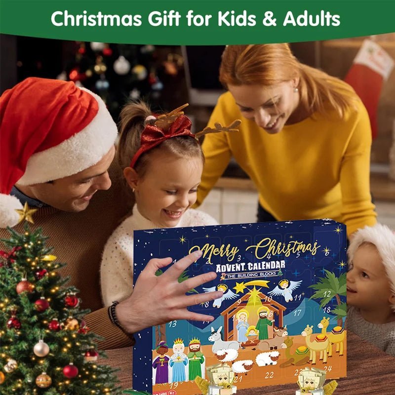 24-Block Nativity Advent Calendar Building Set