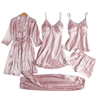 5-in-1 Satin Nightwear Set