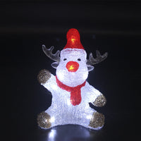 Acrylic Reindeer with LED Lights - 20 cm