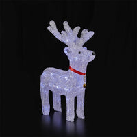 Acrylic Reindeer with LED Lights - Height 35 cm