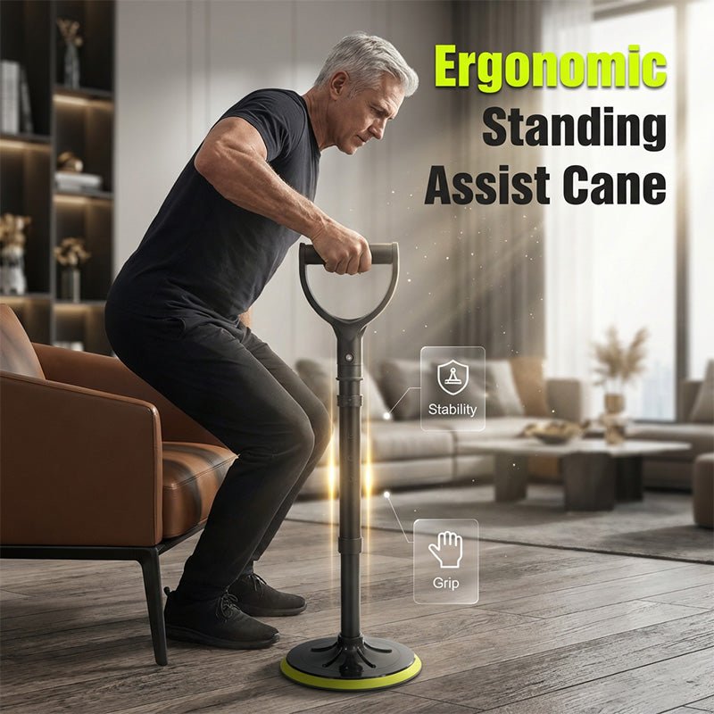 Adjustable Lightweight Aluminum Cane with Anti-Slip Base