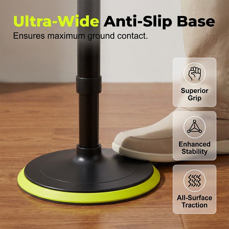 Adjustable Lightweight Aluminum Cane with Anti-Slip Base