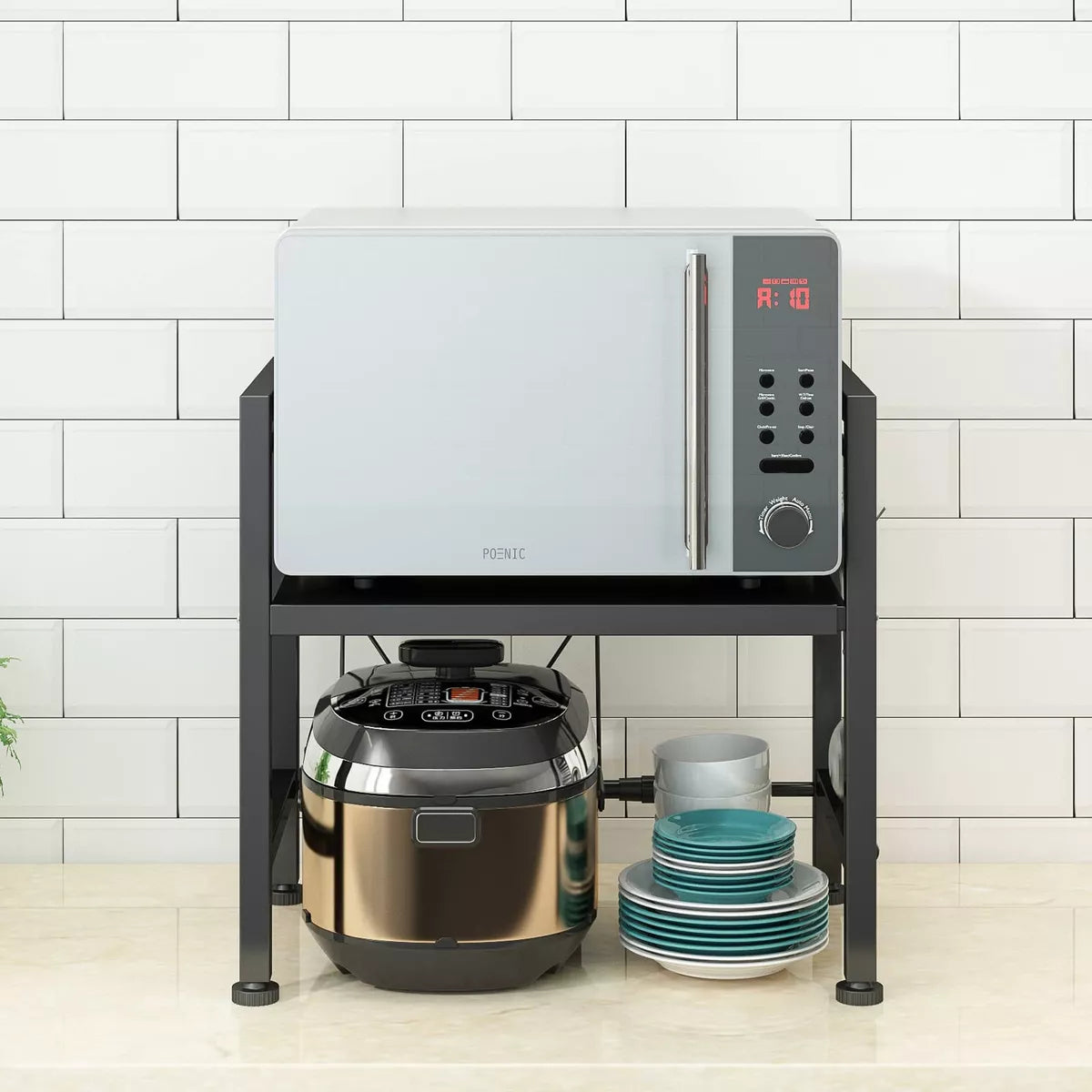 Adjustable Storage Shelf for Microwaves